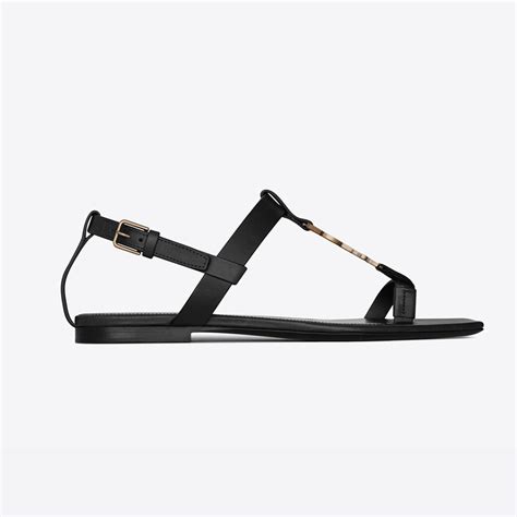 ysl sandaks|ysl flat sandals women.